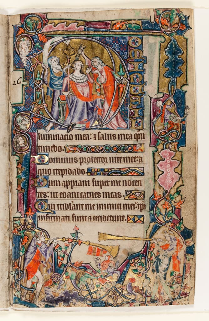 Anointing of David The Macclesfield Psalter England, East Anglia, probably Norwich, c.1330-1340