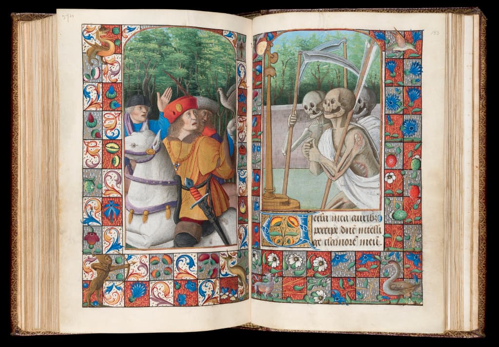 The Three Living and the Three Dead Book of Hours Western France, c.1490-1510