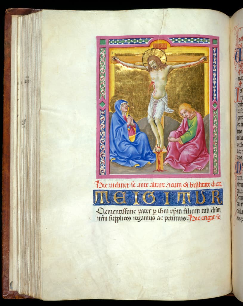Crucifixion, Missal Italy, Siena, c.1446-1450
